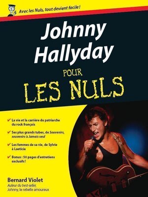 cover image of Johnny Hallyday Pour les Nuls